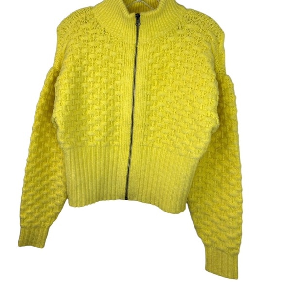 Maeve x Anthropologie - Women’s Wool Textured Cardigan, in Butter Yellow Small - Picture 8 of 17